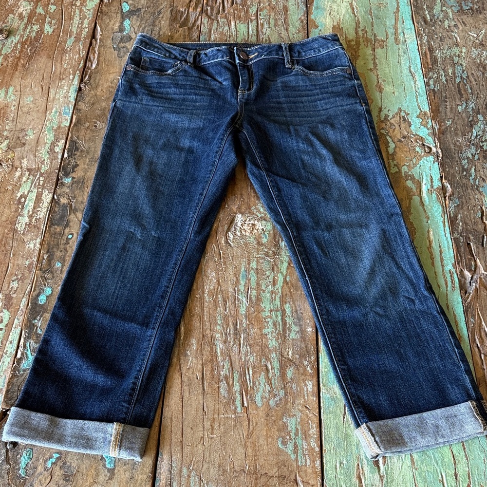 Vera Wang Dark Blue Ankle Jeans